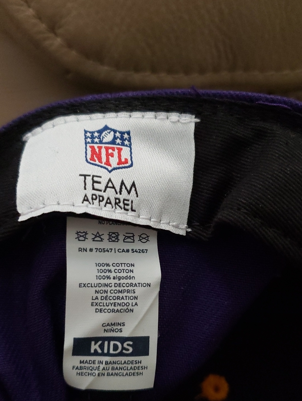 NFL Minnesota Vikings Boys' Moneymaker Snap Hat - Picture 6 of 6
